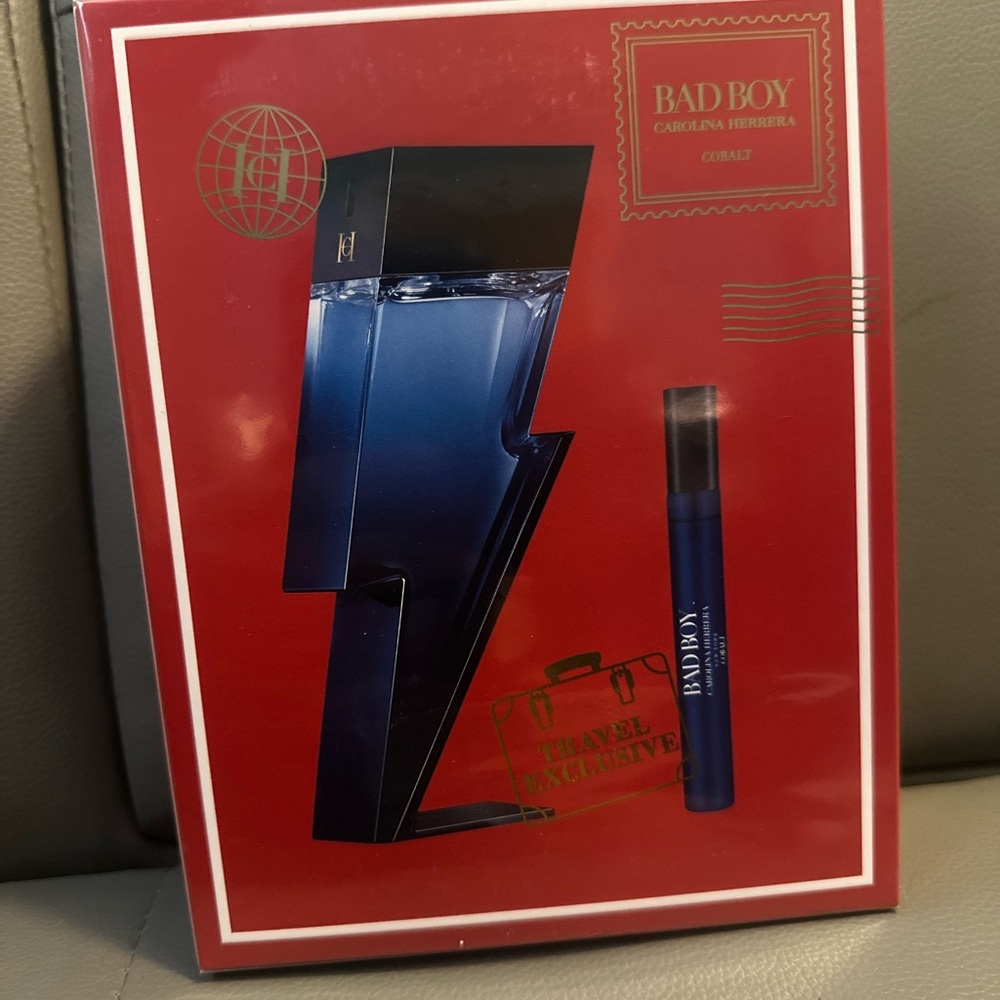 Caroline Herrera Bad Boy Cobalt EDP 3.4 Oz & .34 Oz